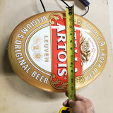 Vtg Stella Artois illuminated oval pub sign Belgiums Light Breweriana Beer Minty