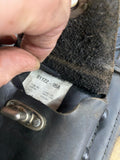 Harley Leather Gas Tank Panel Pouch Bad Boy springer Softail Black Studs FXSTSB