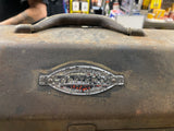 Vintage Craftsman Tombstone Coffin Tool Box Crown Logo 20"x7"x8" USA Mechanic