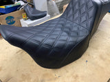 Step Seat Harley 2008^ FLH Street Road glide Ultra Touring Bagger Diamond Stitch