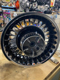 Harley OEM 28-Spoke Touring Wheels Set Chrome Black 2009^ FLH Glide Limited 16-