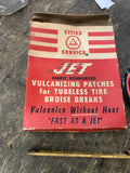 Vintage Cities Service JET Vulcanizing Patches Tire Auto Oil Gas Service station