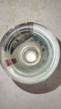 Hand Painted Vintage Clear Glass Insulator Winter Snow Scene Red Barn Signed