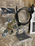 Harley Touring 97-08 Adjustable Rider Backrest Hardware Kit Mount Release cable