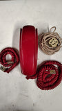Vintage Western Electric Bell System Red Trimline Touch Tone Telephone