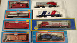 Vintage HO Scale Model Train Lot Model Power AHM Santa Fe Locomotives
