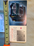 1953 Diamond T Truck Tilt Cab Calendar Sales Card Ink blotter advertising Kern