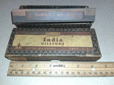 Vtg Norton India Oilstone Combination Bench Sharpener Box Behr-Manning FLAT