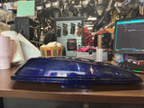 left-side hard saddlebag cover lid metallic blue