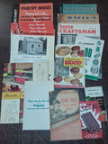 Vtg Advertisement 1940s-1950s Catalog Ephemera Lot Woolrich Johns Manville Farm
