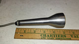 Vintage Knight 4510 Brushed Aluminum Dynamic Microphone Attached Cable 1/4 Plug