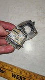 1980-1996 Cadillac Trunk Lock Cover Emblem Crest OEM 20402799 Flip Keyhole