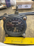 Vintage Motometer Hydraulic System Pressure Gauge Meter Airplane Aircraft!