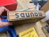 Vintage 30's Mounds Candy Bar Box general store display Advertising sign Collect