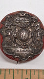 Antique 1897 German Bicycle Club Badge All Heil Bischofsheim Cycling Pin München