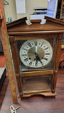 Vintage Hamilton 31 Day Pendulum Wall/Shelf Clock Wood Case w/ Key