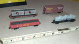 Bachmann N Scale Model Train Lot of 4 Union Pacific Cotton Belt Firestone L&N