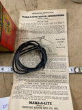 NOS Vtg Make-A-Lite Bicycle Headlight Generator Cruiser 50's Acc Elgin Schwinn