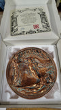 Studio Dante di Volteradici The Creation of Eve Bronze Plate Ennio Furiesi Boxed