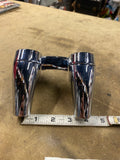 3" Chrome Custom Pullback Risers 1" bars Harley Softail Dyna Sportster chopper