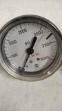 Vintage US Gauge Pressure Gauges Lot 60 400 600 3000 PSI Panel Back Mount