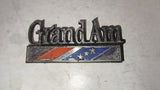 1973-1975 Pontiac Grand Am Trunk Lid Nameplate Emblem 9676369 P3342