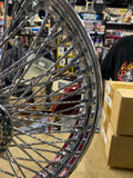 80 Diamond Pearl Spoke Front Wheel Harley Sportster Dyna FXR 84-99 DD 19" Chrome