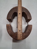 Antique Wooden Hat Stretcher Block Millinery Tool Vtg Derby Fedora Jack Block
