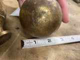 Harley Shovelhead Vtg Accessory Brass Trim Balls Grips Axle Covers Panhead Bed 1