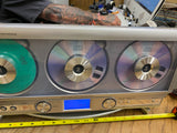 Emerson MS3103 Triple Play 3 Disc CD Changer Speakers Minty Radio stereo Vtg