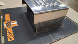 CHROME LOUVERED BATTERY COVER HARLEY SPORTSTER SUPERGLIDE BOATAIL FX XL KICKSTAR