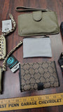 Lot of 8 Wallets Wristlets Coin Purses Leopard Print Olive Green Floral New Used