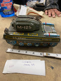 Vintage U.S. Army M-125 Tin Tank Toy Wakasoto Japan 50's Litho Parts repair