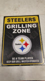 Pittsburgh Steelers Grilling Zone Metal Sign NFL Fan Creations FC 2154