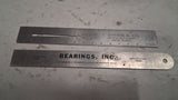 Vtg Lot 2 Steel Rulers I Stern Wire Meter & Bearings Inc Advertising Pocket Rule