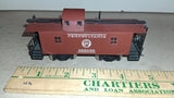 Vintage Mehano HO Scale Pennsylvania Railroad (PRR) Wood-Sided Caboose #982086