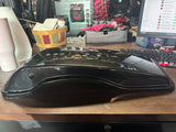 METALIC BLACK HARLEY TOURING 14^ SADDLE BAD LID