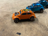 Hot Wheels Redline Custom Volkswagen 1967 Orange VW Bug Vintage Toy Car Hong Kon