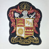 Vtg 4" Phi Kappa Theta Fraternity Blazer Patch Crest JFK Alumnus Note Condition