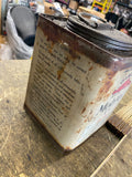 Vintage Mobiloil Gargoyle Square Gear Oil Can Vacuum Oil Co Metal Tin Antique!