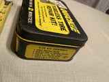 Vtg 60s Quickee Tubeless Tire Repair Kit Original Tin Display Oil Gas Petroliana