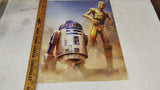 Star Wars C-3PO R2-D2 Tin Metal Sign Desperate Enterprises Home Bar Decor