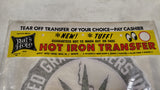 Vintage 1968 Rats Hole Iron On Transfer United Grass Growers Union Local 13 NOS