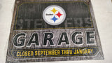 Pittsburgh Steelers Garage Closed September Thru January NFL Metal Sign FC 2155