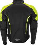 FLY RACING LAUNCH JACKET BLACK/HI-VIS SM MOTORCYLE OFFROAD WETHERPROOF