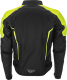 FLY RACING LAUNCH JACKET BLACK/HI-VIS SM MOTORCYLE OFFROAD WETHERPROOF