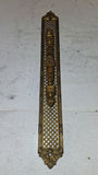 antique brass door pull backplate ornate Victorianstyle lattice urn motif Fancy!