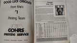 Vintage Erie Minor League Baseball Programs Autographed Lot Cardinals Orioles