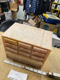 Vtg Akro Mils Princess Cabinet Jewelry Organizer Bin Box Storage 10 drawer Bakel