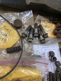 Vtg Motor parts bolts Chevy 1950 sedan Chevrolet Battery Tie down Trans moun lot